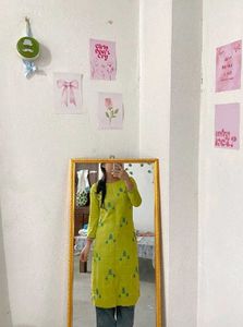 Green Printed Kurti