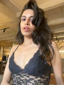 (Can Bargain) Mesh Black Bralett