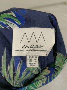 Flower Print Collar Shirt Half Sleeves Beach Top