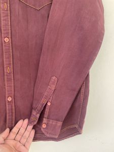 Highlander Maroon Band Collar Shirt