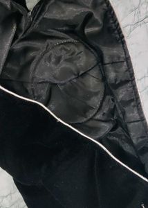 Embroidered Black Velvet Top