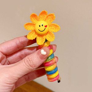 Cute Sunflower Smiley Hair Clip