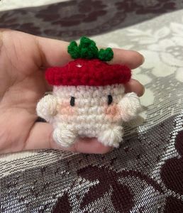 Crochet Baby Mushroom Keychain🍓