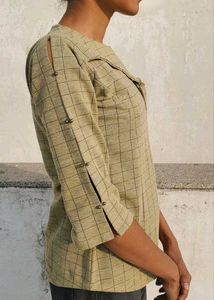 Beautiful Khaki A-line Top 🎀