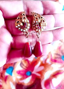 Peacock Drop Earrings