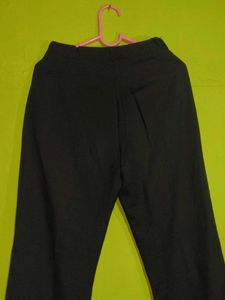 Black Straight Trouser Pants