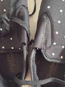 Bata Black Polka Dot Slip-on Sneakers