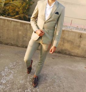 Men's Beige Suit - Formal Wear