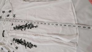 White Embroidered Blouse - Boho Chic