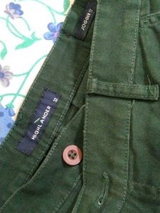 Green Casual Pants