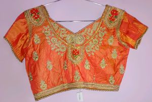 Orange Lehenga Choli With Dupatta