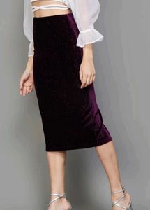 Purple Pencil Skirt