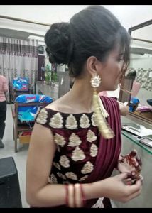 Off shoulder Blouse With Lehnga