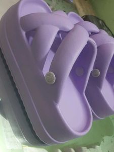 Purple Criss-Cross Platform Sandals( Never Used)