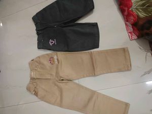 Embroidered Tan Pants