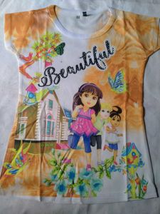 Girls' "Beautiful" Graphic Tshirt