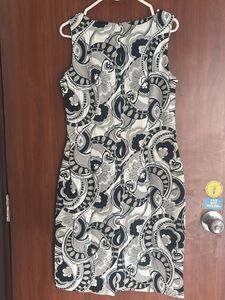 Paisley Print Sleeveless Dress