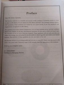 Aakash JEE Physics Sucess Achiever