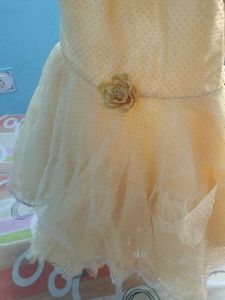 Frock For Baby ,Cream Colour