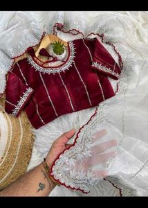 VIRANGI SAREES With Stitch Blouse