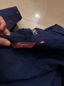 Sangria Blue Anarkali Kurta