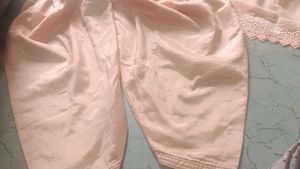 Peach Embroidered Pakistani Kurta Set