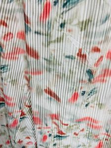 silk pleated cord set