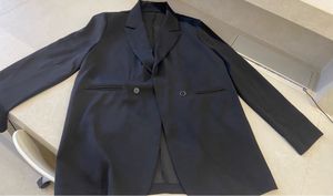 Long Sleeves Classic Blazer With Belt,Relaxed Fit