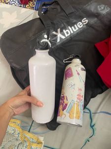 Water Bottles - White &amp; Graphic Print