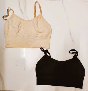 Cotton Non-Padded Sports BRA(Pack Of 2)