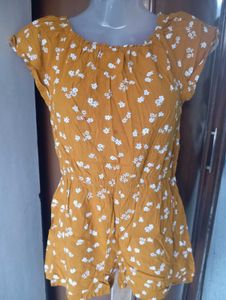 Floral Print Romper