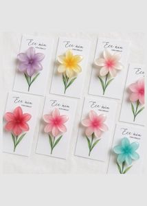 Flower Bohemian claw clip