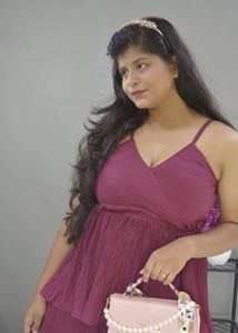 Burgundy Mini Dress