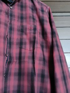 Van Heusen Men Red Checked Flannel Shirt