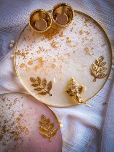 Decorative Resin Pooja Thali Set