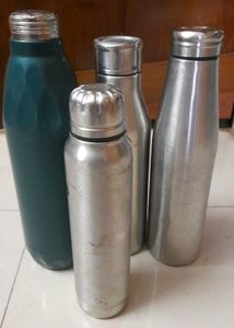 water bottle and flasks