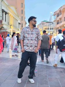 Imported Surplus Shirt Printed Drop shoulder