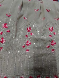 Floral Embroidered Fabric