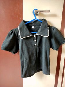 Cute Black Polo Shirt