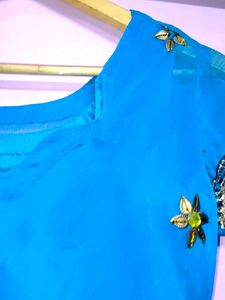 Teal Blue Salwar