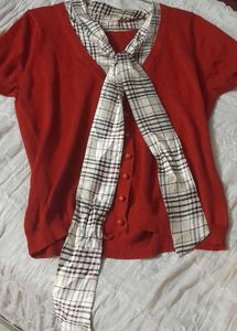 Autumn Bow Detail Top