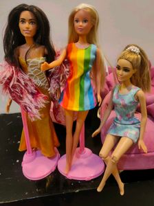 3 Barbie Doll Bundle
