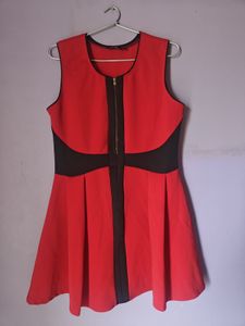 Red & Black Dress