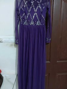 Purple Embellished Dress