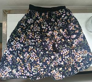 Floral Print Skirt