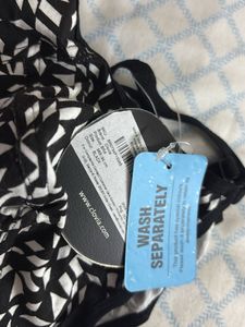 Patterned Bralette - Size 36 B And Xl Siz Panty