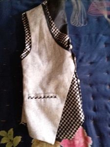 Vintage Checkered Pattern Vest