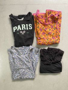 3 A Line Frock & 1 Top For Girls