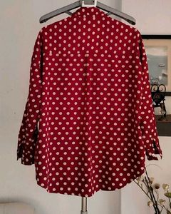 Polkadot Button Down Shirt