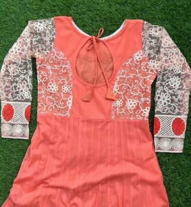 Full embroidery work dress